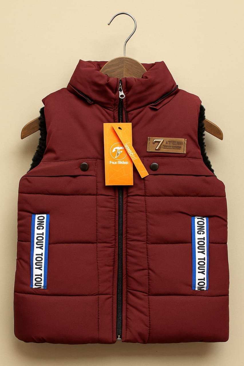 Burgundy Padded Vest